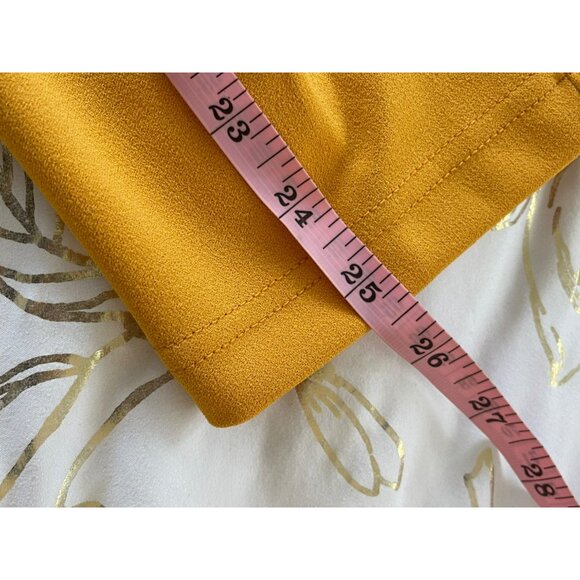 Soho Apparel Pull On Stretch Mustard Yellow Stretch Pants Petite Large NWT - Picture 6 of 6